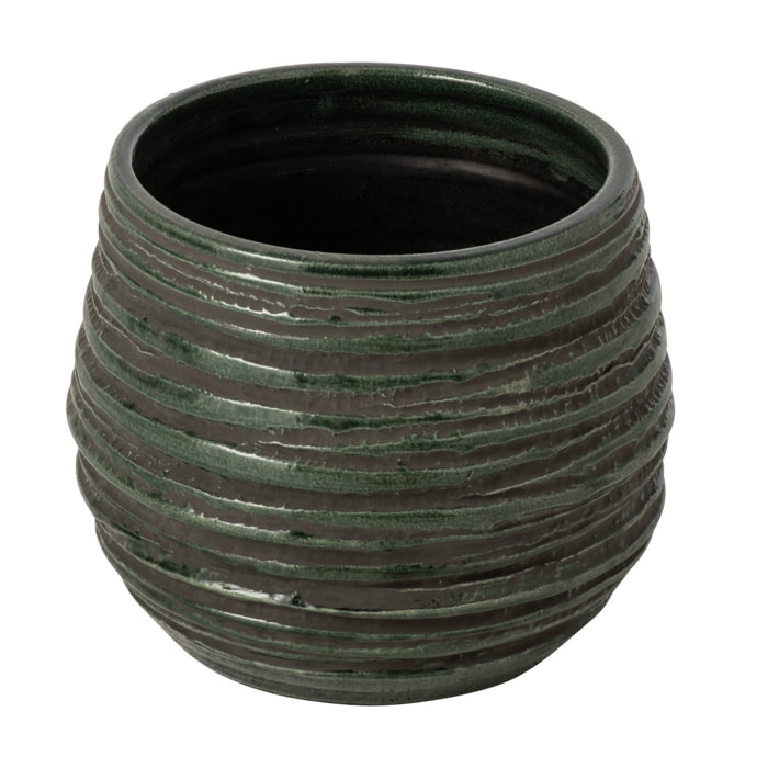 J-Line cache-pot - céramique - bleu pétrole - large