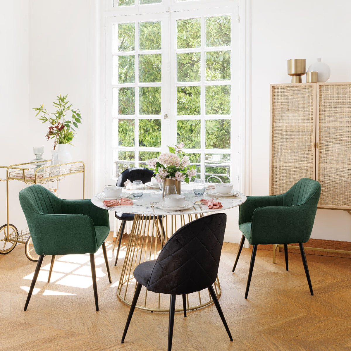 Fauteuil "Visoca" - bois et métal