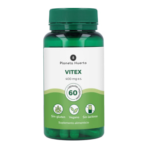 PLANETA HUERTO | Vitex en Cápsulas - Regulador Hormonal Natural - 60 Cápsulas |