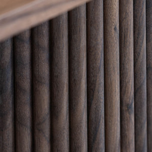 Table basse en bois foncé 110cm SIERRA