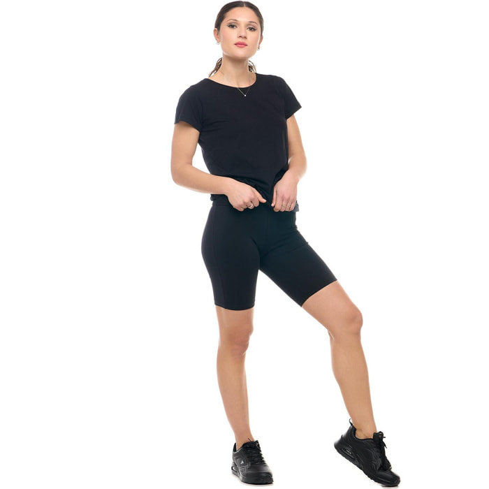 Leone Pantalón corto tipo malla ciclista Basic