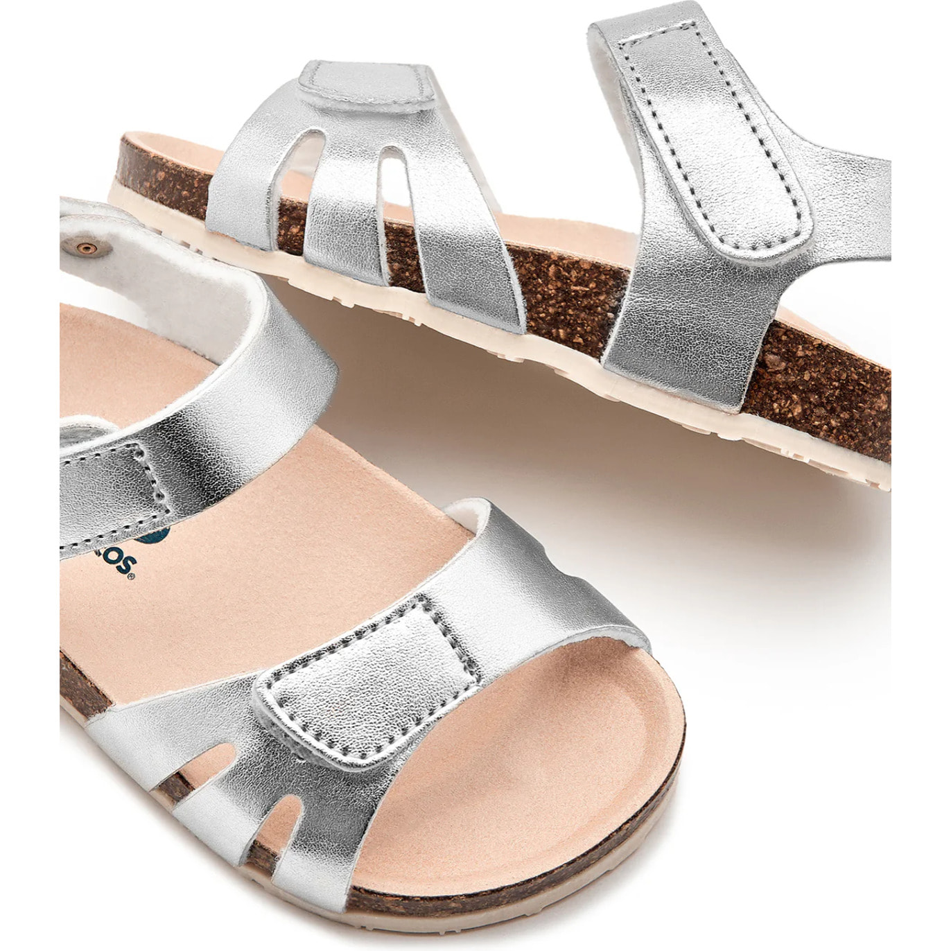 Sandalias De Bebé BIO Tiras Plata