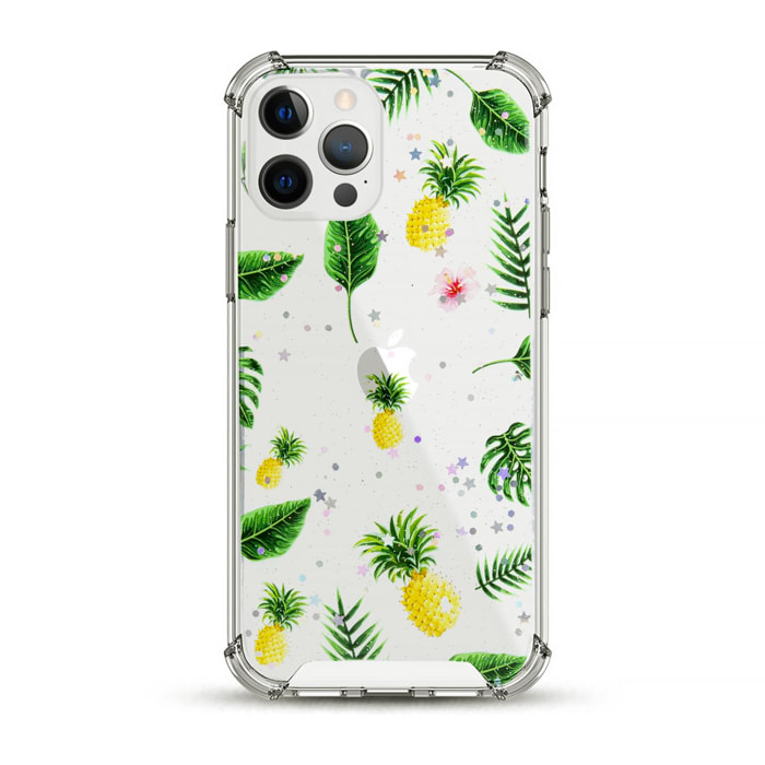 Carcasa de TPU de alta protección con diseño tropical para iPhone 12 Pro Max