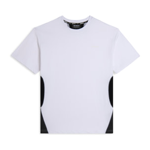 T-shirt regular fit con inserti a contrasto