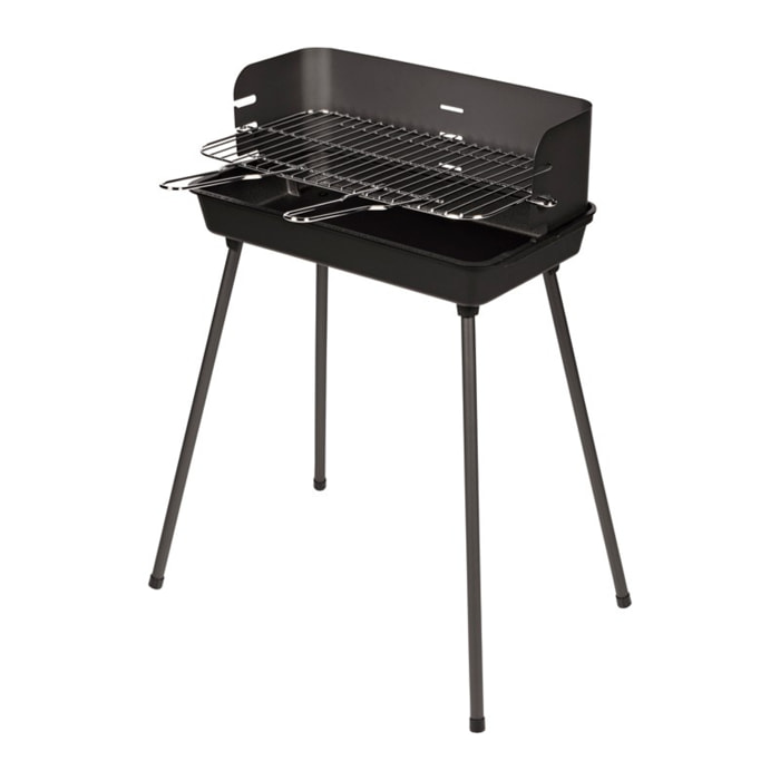 Barbecue à charbon de bois TIKAL avec cuve en fonte