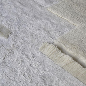 Tapis salon et chambre tissé en laine motif uni FIUL