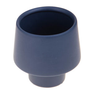 Vaso Invertito H.12 Cm - Pezzi 2 - 12,5X12,5X12,5cm - Colore: Blu - Bianchi Dino - Decori Casa E Complementi