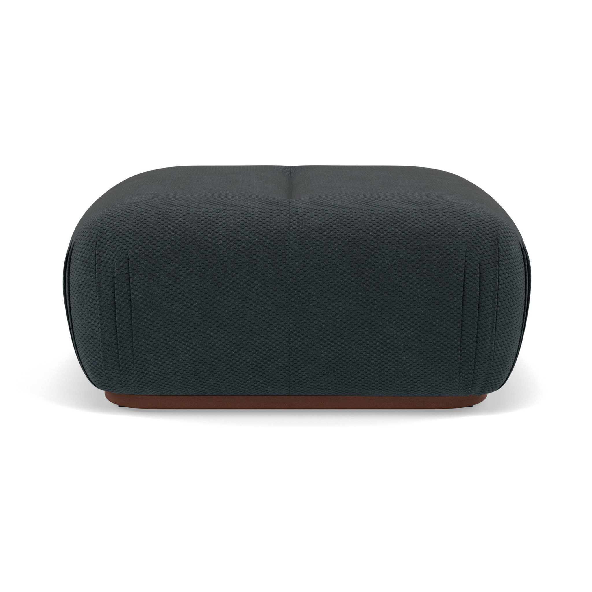 Penelope - pouf en velours texturé - Noir