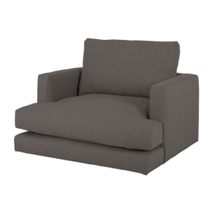 Fauteuil de teinte gris foncé de 105cm Hauteur: 85 Longueur: 108 Largeur: 105