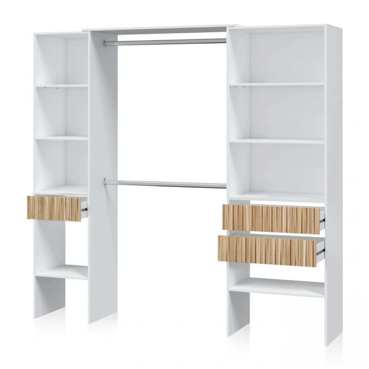 Armario vestidor Nitza Blanco Artik (Blanco Mate) - Natur