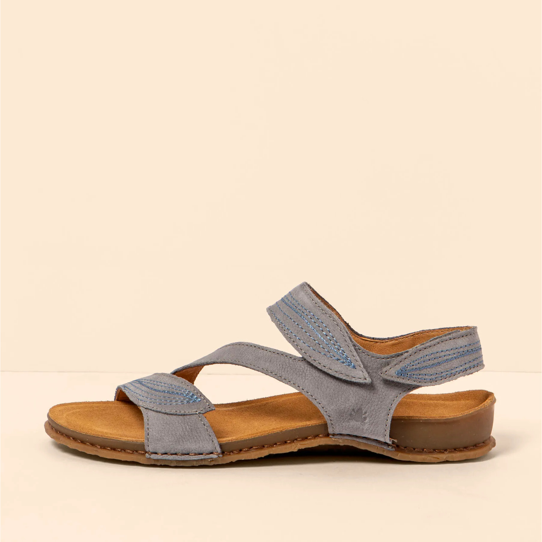 Sandalias N5810 NOBUCK LAVADO DENIM/PANGLAO color Denim