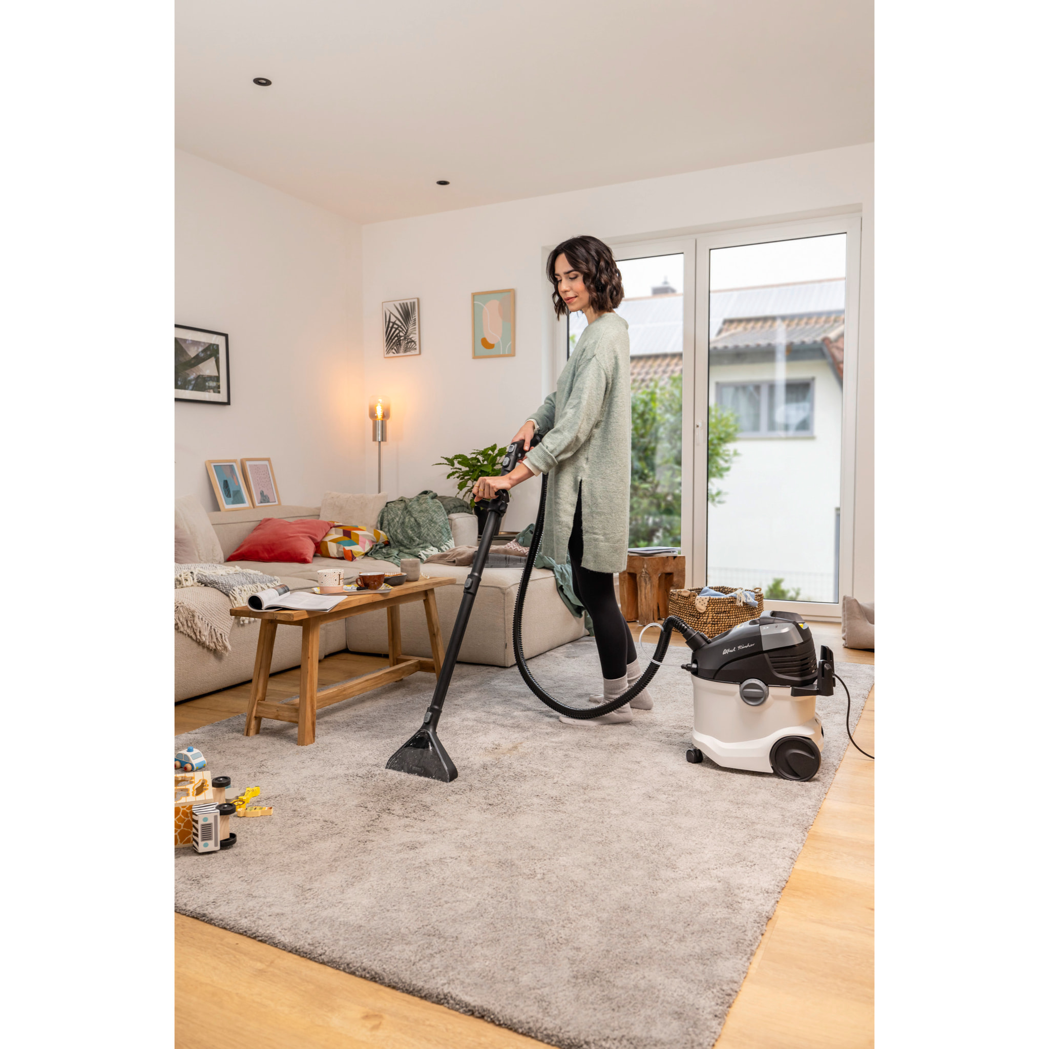Shampouineuse Karcher SE 6 Signature Line - Puissance 1000W- double cuve 2x4L- Design Premium