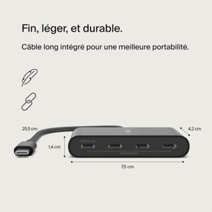 Hub BELKIN USB-C 4 ports
