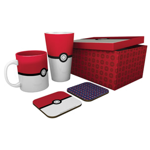 Pokemon - Pck Bicchieri Xxl + Tazza + 2 Sottobicchieri "pokéball"