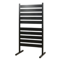 Asciugamano elettrico da terra o parete 10 barre - nero - 102 x 5 x 52 cm