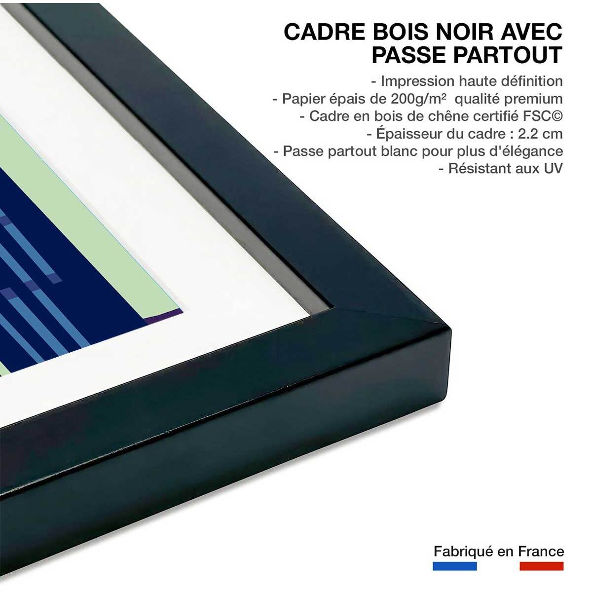 Affiche King- Kong Affiche sous cadre noir