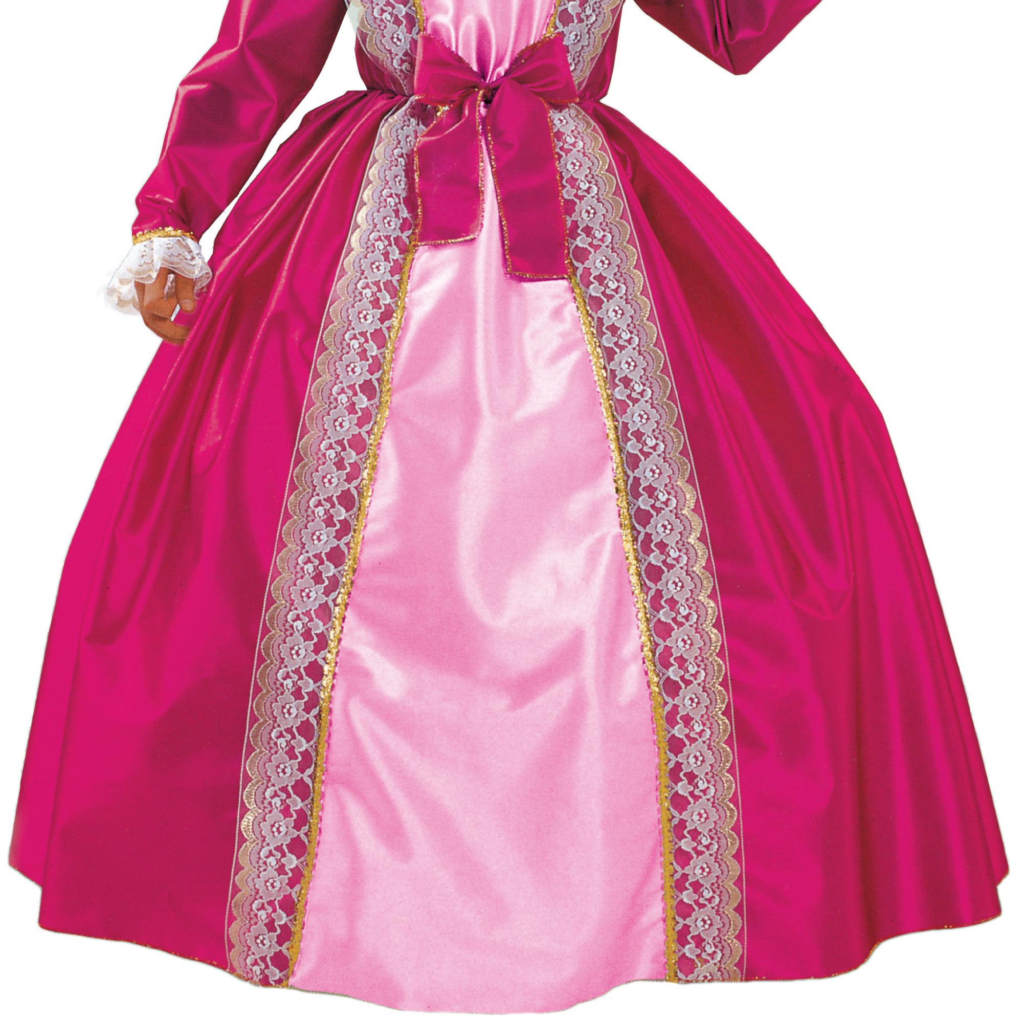 Abito Costume Carnevale Lady Principessa Sissi Rosa Bambina