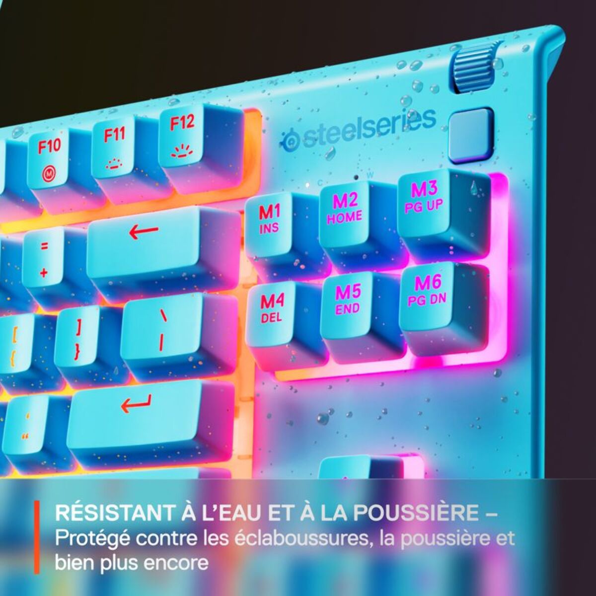Clavier gamer STEELSERIES Apex 3 TKL Aqua - FR