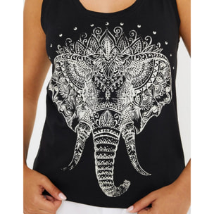 Camiseta Tirantes Estampada - Alcorisa