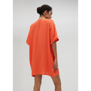 Vestito corto con strass