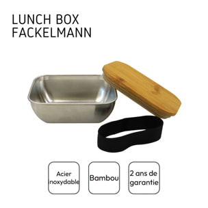 Lunch box inox micro-ondable de 400 ml Fackelmann Move