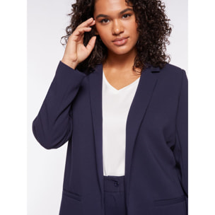 Fiorella Rubino - Blazer in tessuto fluido - Blu