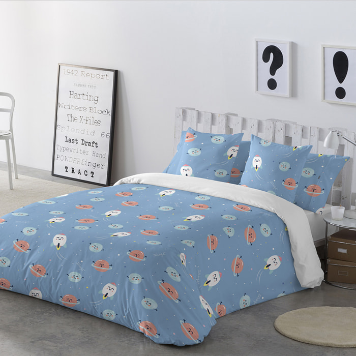Funda de almohada 45x110 cm (cama de 90 cm) PLANETAS