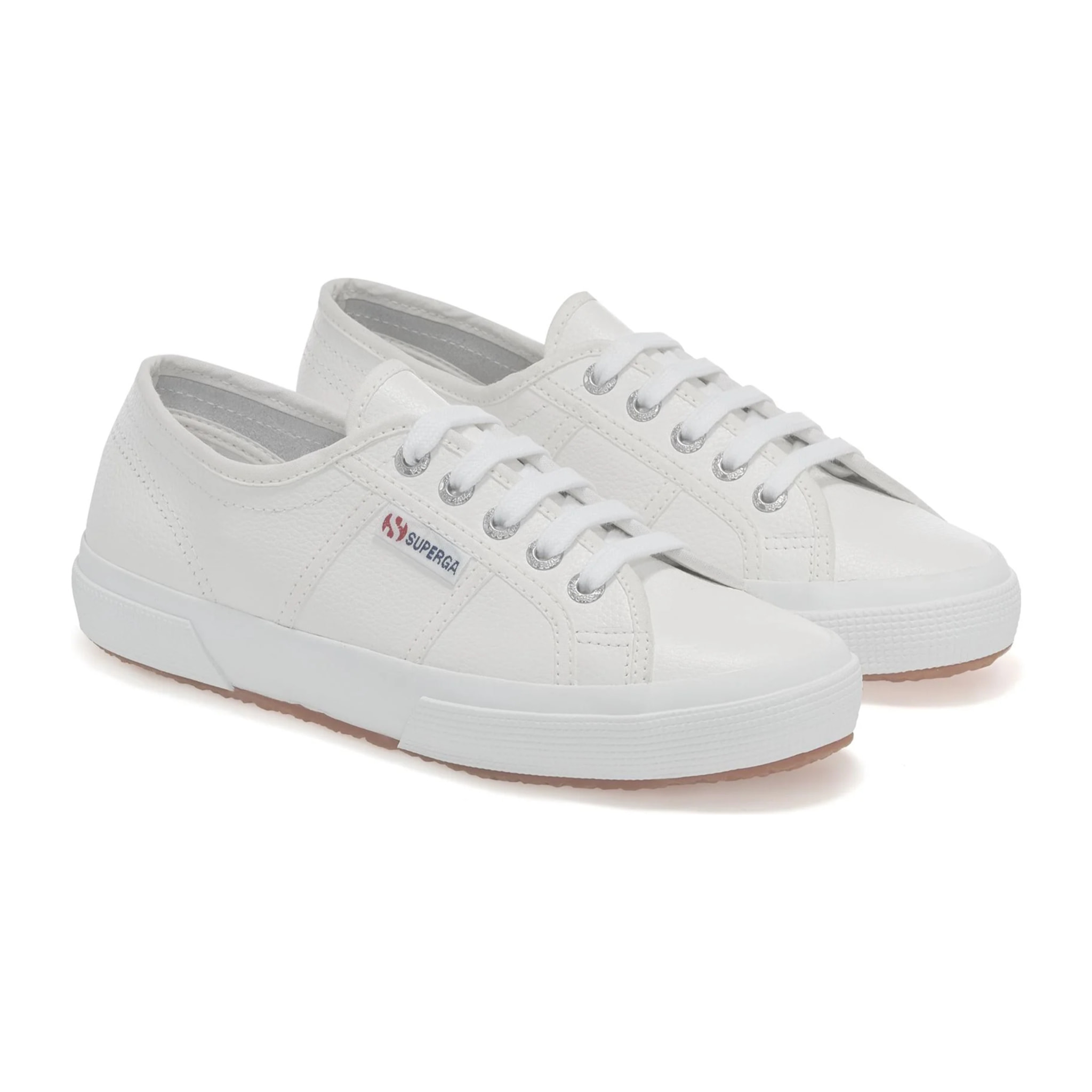 Superga - Unisex Blanco - 2750 Tumbled Leather