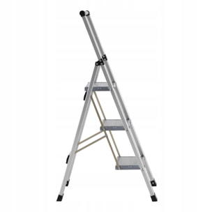 Scala piatta 3 Gradini in alluminio galvanizzato antiscivolo portata 150 kg