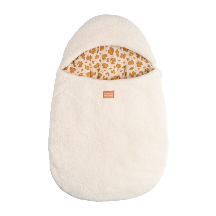 Nid d'ange bébé 5 attaches en sherpa et intérieur gaze de coton