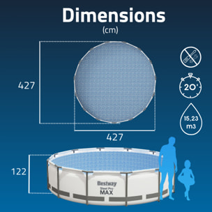 Bestway Piscine hors sol - Ronde - Steel Pro Max - 427 x 122 cm