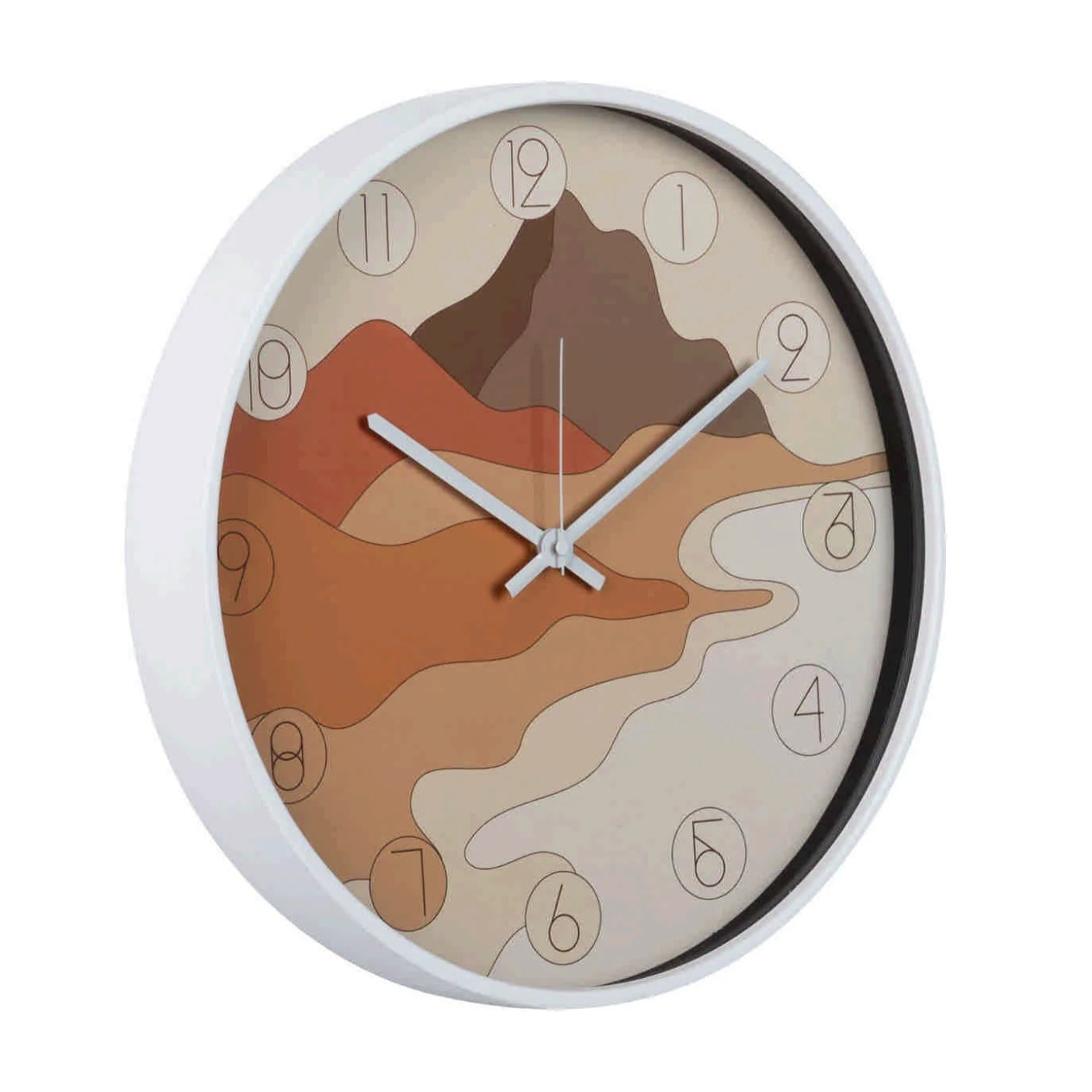 Reloj Pared Metal Blanco 40x4,5x40 Cm