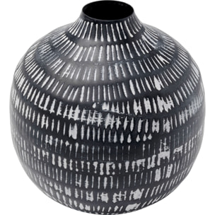 Vase Madalin noir et blanc 24cm Kare Design