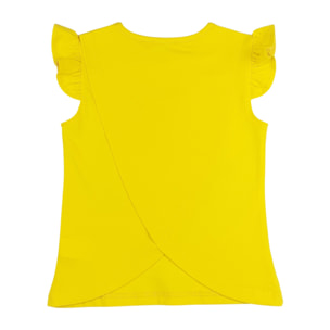 TSHIRT JERSEY GIALLA LIBELLULA