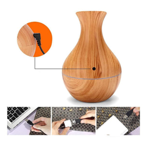 Umidificatore da 130ml con luci Led RGB.