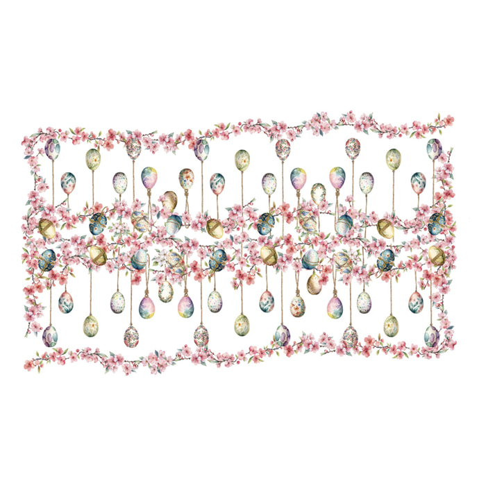 Tovaglia Pasquale Copritavolo Cucina In Stampa Digitale Disegno Blossom GI