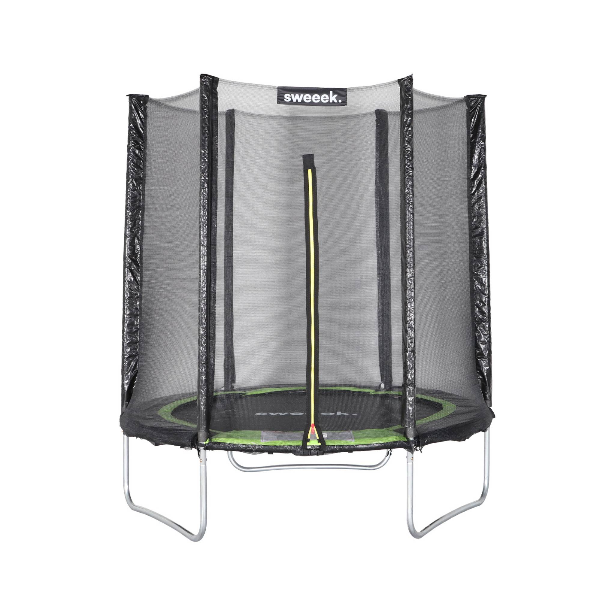 Trampoline rond Ø 180cm vert avec son filet de protection - Cassiopée - Trampoline de jardin 2m| Qualité PRO. | Normes EU.