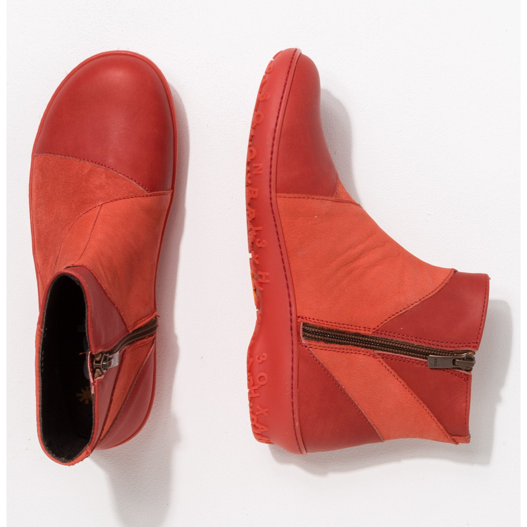 Botines 1434 MULTI LEATHER CORAL/ ANTIBES color Coral