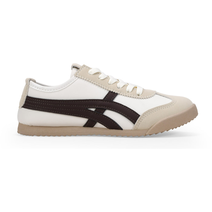 Zapatillas planas beige con cordones