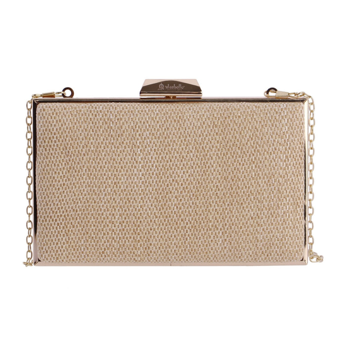 Bolso de fiesta clutch para mujer EL CABALLO Aria de rafia