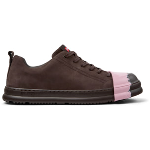 Zapatos de cordones - CAMPER Junction Runner - Marron - Cuero Nubuck