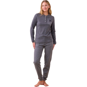 Pigiama donna punto milano articolo riga. Noidinotte