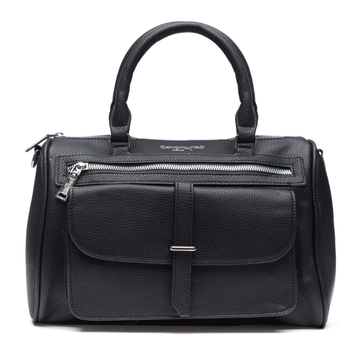 Camomilla - Borsa a bauletto BRIGIDA in Poliestere, nero (31 X 22 X 12.5 cm)