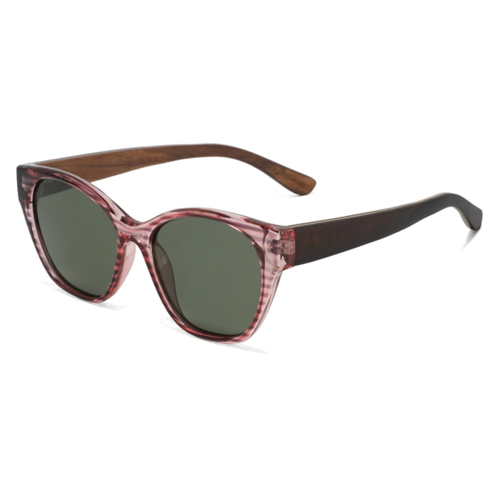 Gafas de Sol Feler 1557-3 Polarizadas de Madera Mujer 52 mm