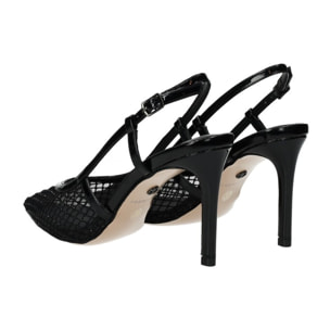 Décolleté sling back Donna Tata Italia Nero