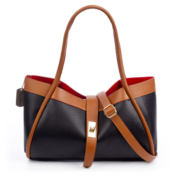 Beinette Borsa Tote Donna. Pelle autentica Dollaro.