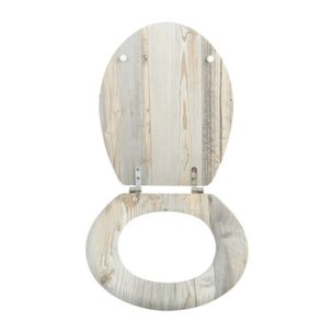 Abattant wc MDF Ombo Beige- Charnières Inox MSV