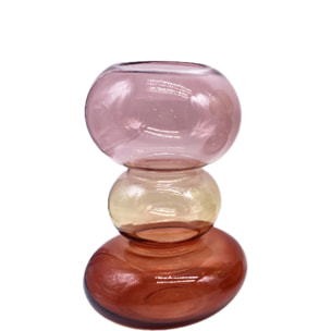 Vaso tondo Rainbow in vetro
