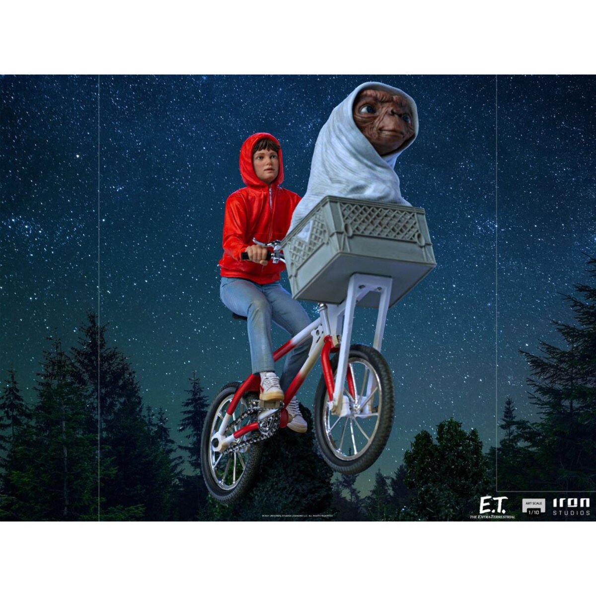 E.T. L'Extraterrestre Statua E.T. ed Elliot 24 Cm 1/10 Iron Studios