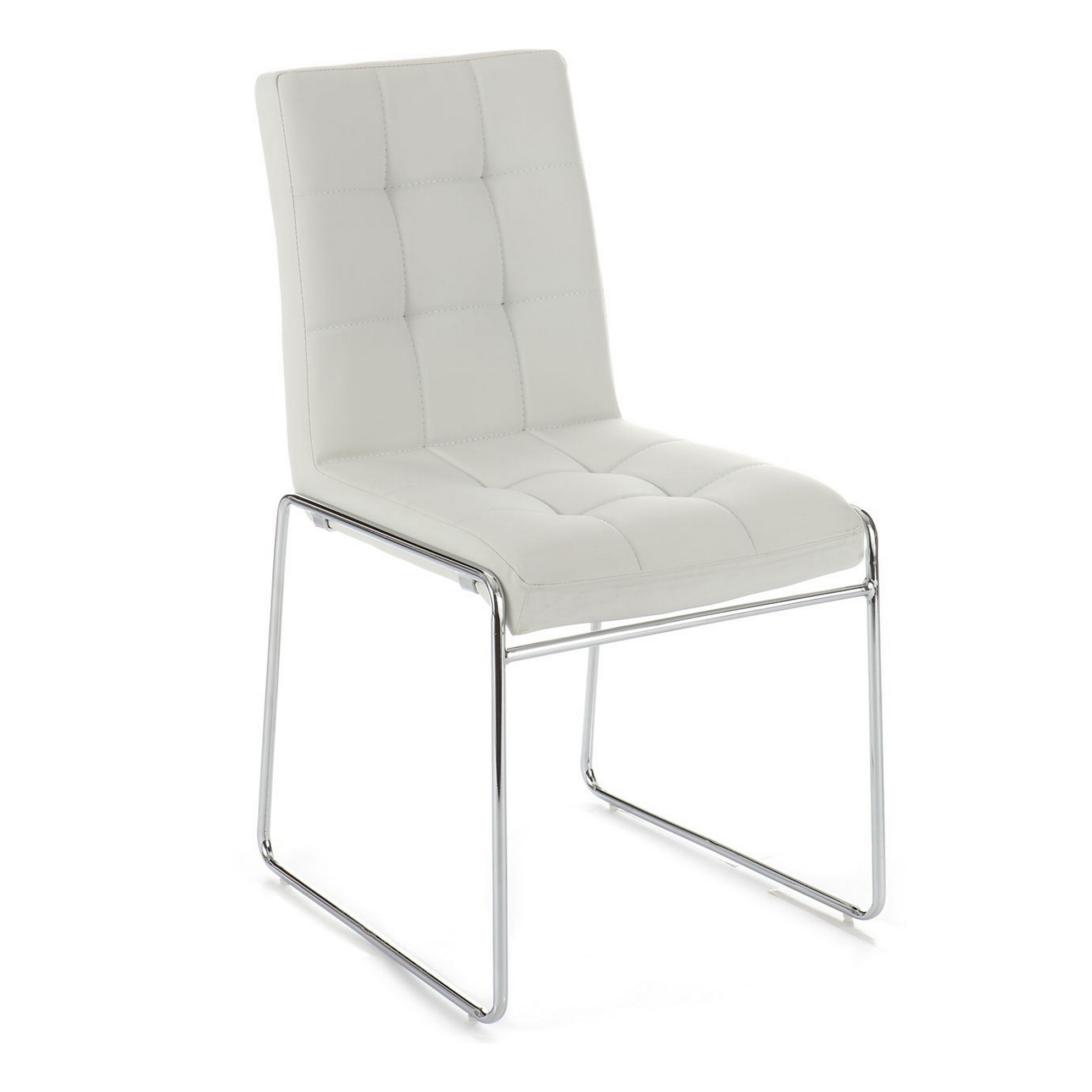 Tomasucci Lot de 2 Chaises rembourrée ALICE BLANCHE